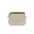 Leather fanny pack 3-in-1 bag from Le Dog Company in bone with orange zipper